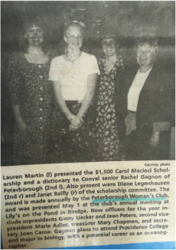 Carol Macioci Scholarship Presentation